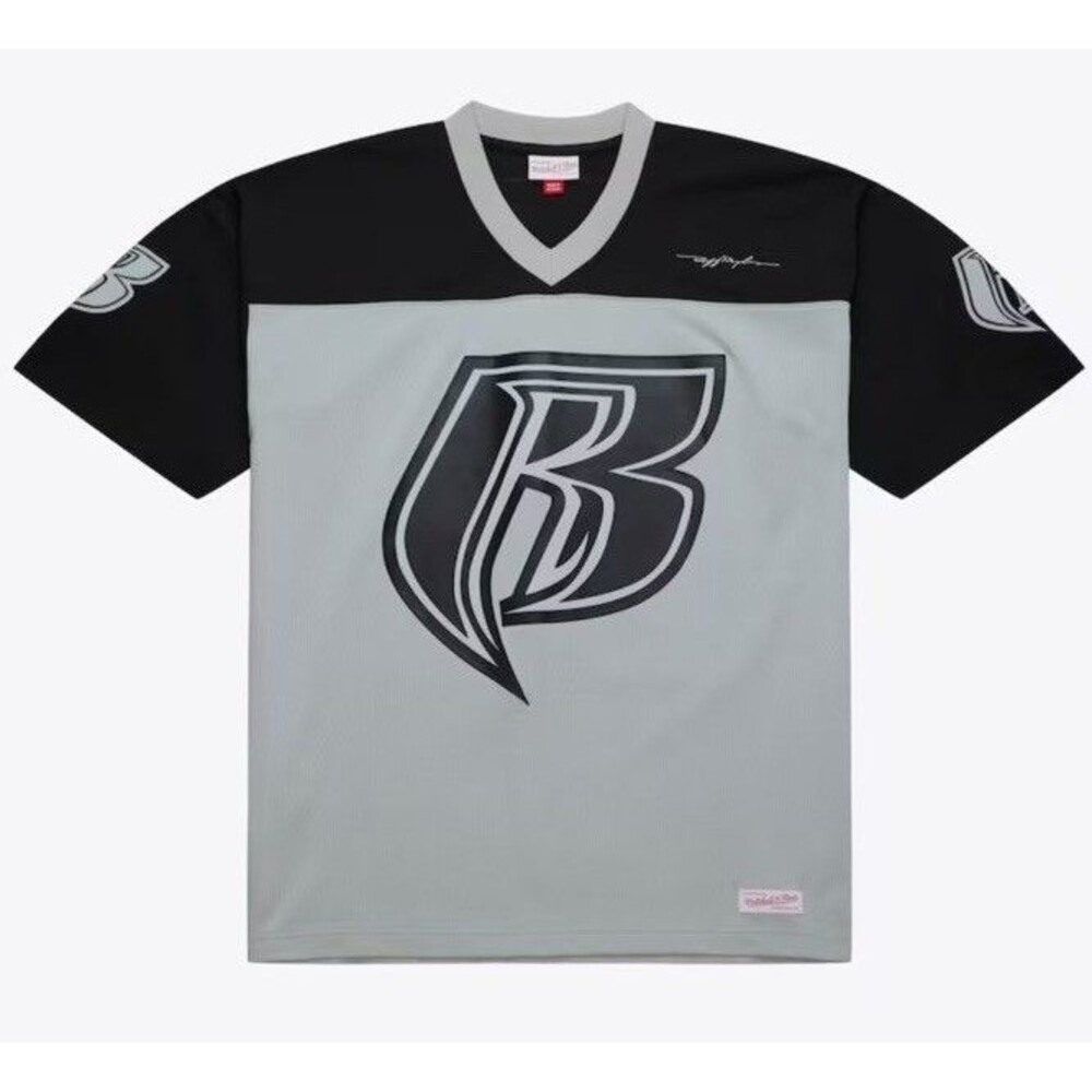 NWT Mitchell & Ness X Ruff Ryders 50th Anniversary Hip Hop Football Jersey Sz L